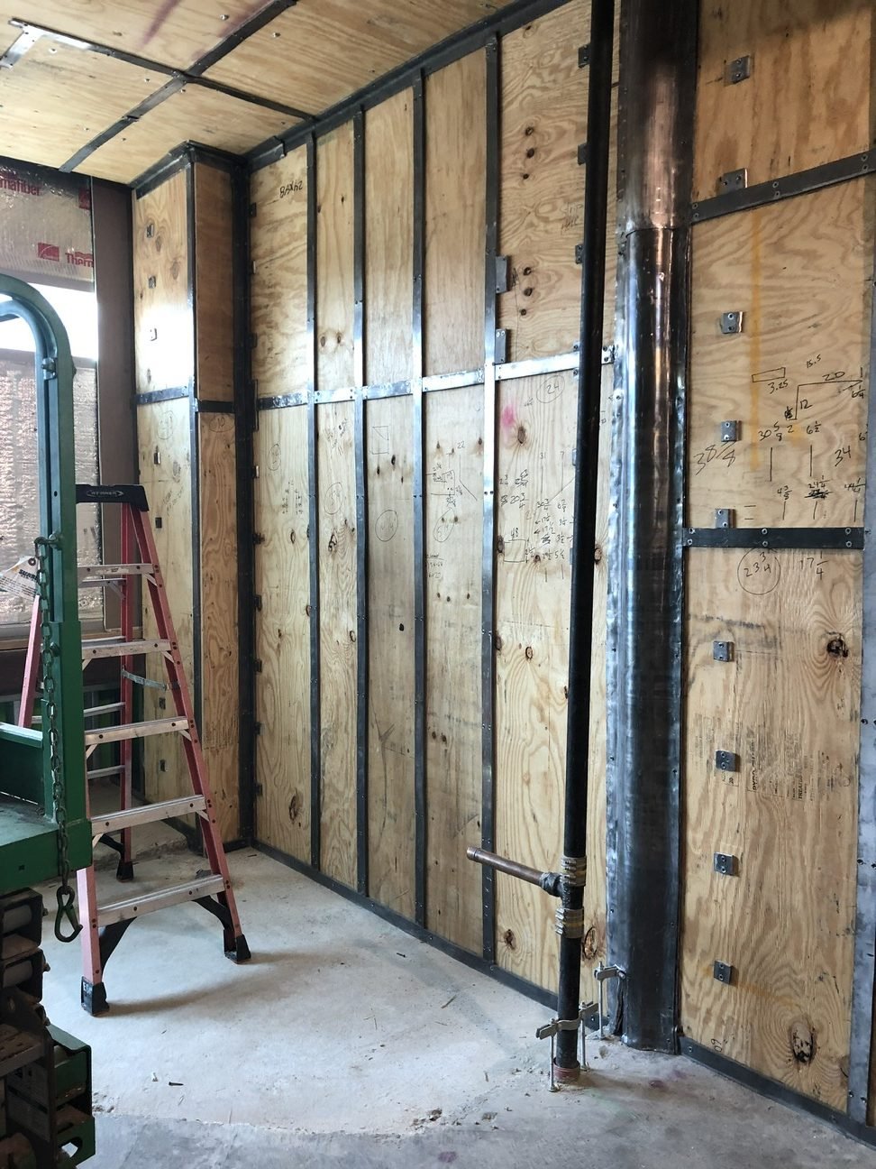 Lead shielding installation for X-Ray rooms